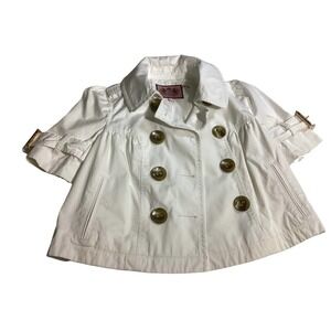 Juicy Couture White Blazer with Gold Buttons